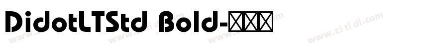 DidotLTStd Bold字体转换